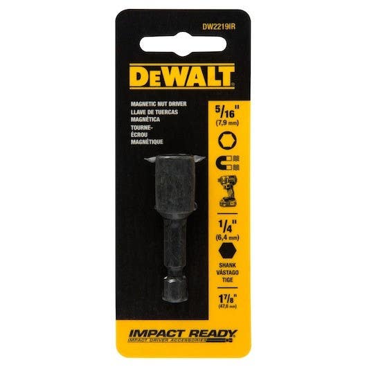 DEWALT DW2219IR Impact Ready, 5/16" x 1-7/8" Magnetic Nut Driver