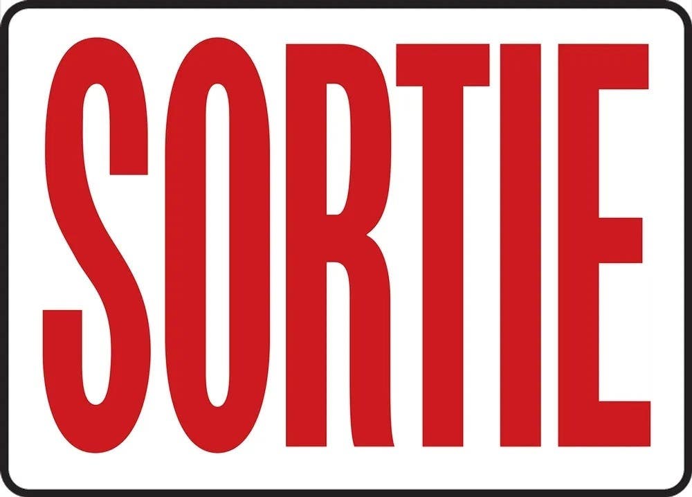 AccuformNMC MAD/MEX Safety Sign, Exit