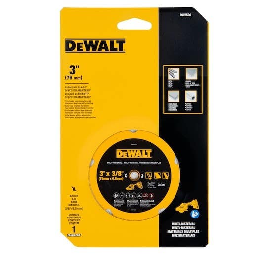 DEWALT DW8530 3 in Diamond Multi-Material Blade