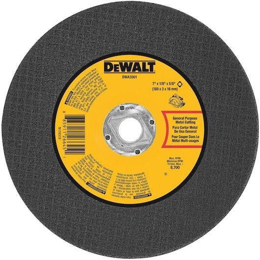DEWALT DWA3501 4 in. X .045 in. X 5/8 in. Metal Cut-Off Wheel
