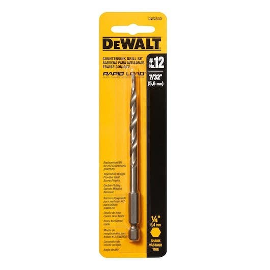 DEWALT DW2540 12 Countersink 7/32" Replacement Drill Bit