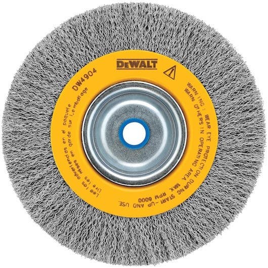 DEWALT DW4904 6", Crimped Wire Wheel Brush, Highly Specified Wire Grades
