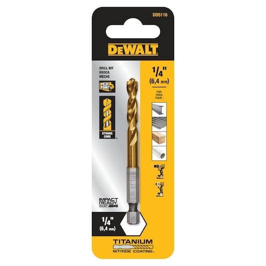 DEWALT DD5116 IMPACT READY Titanium Nitride Coating Drill Bit