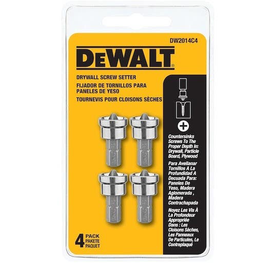 DEWALT DW2014C4 Drywall Screw Setter (4 pc)