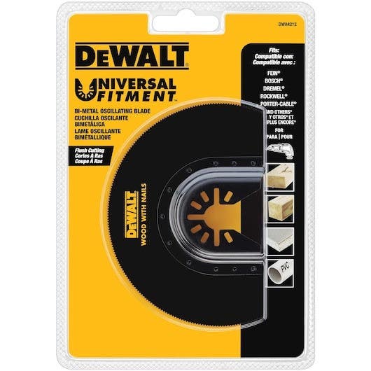 DEWALT DWA4212 Flush Cut Oscillating Wood With Nails Blade