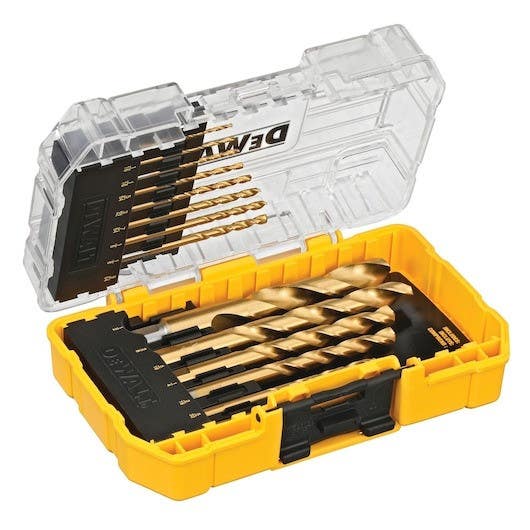 DEWALT DW1341 14PC Titanium Speed Tip Drill Bit Set