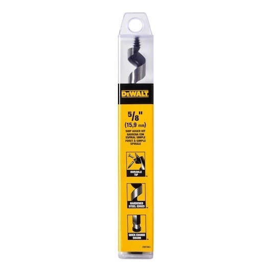 DEWALT DW1665 5/8 By 6 Inch Power Ship Auger Bit. Short Power Ship Auger Bit