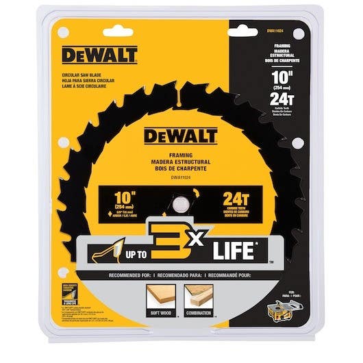 DEWALT DWA11024 10" General Purpose Combo Pack 24T