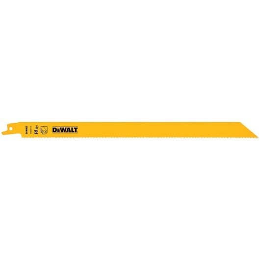 DEWALT DW4838 6" 14 TPI Straight Back Bi-Metal Reciprocating Blade (2 pack)