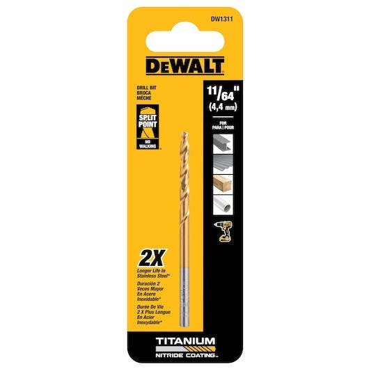 DEWALT DW1311 11/64" Titanium Speed Tip Drill Bit