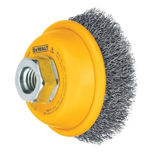 DEWALT DW4920 3" x 5/8"-11 Crimped Cup Brush