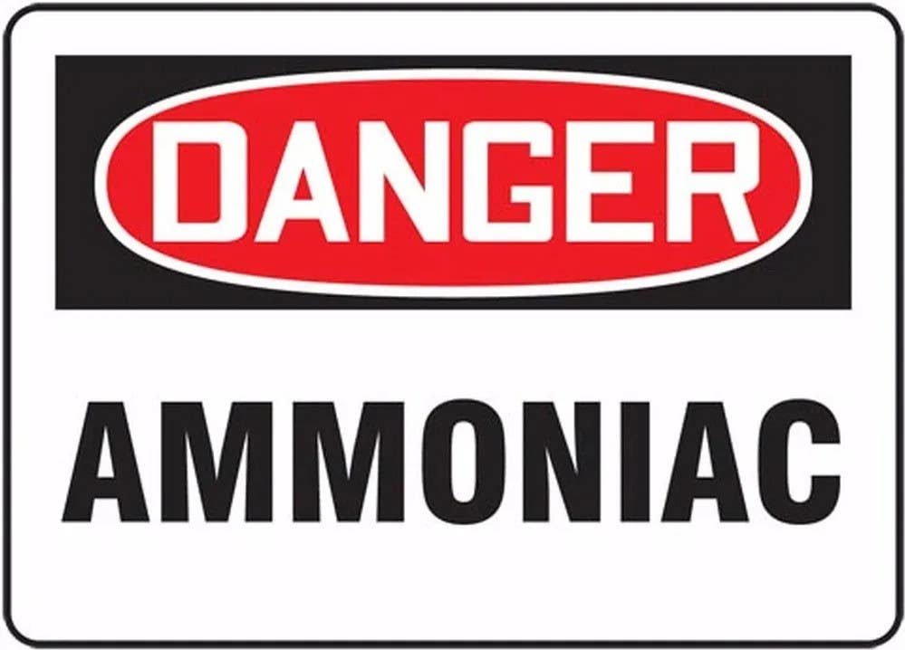 AccuformNMC FRMCHL Bilingual French Sign, Ammonia