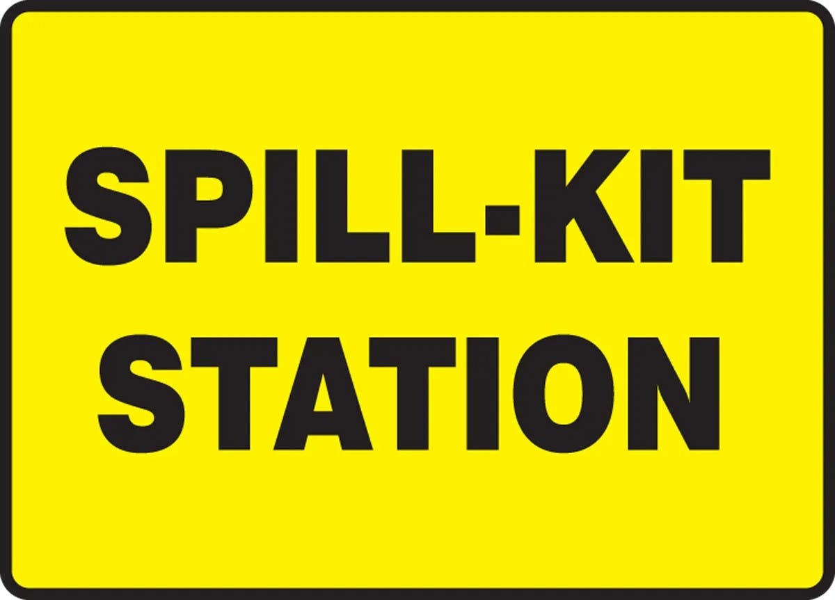 AccuformNMC MCHL French Safety Sign, Spill-Kit Station