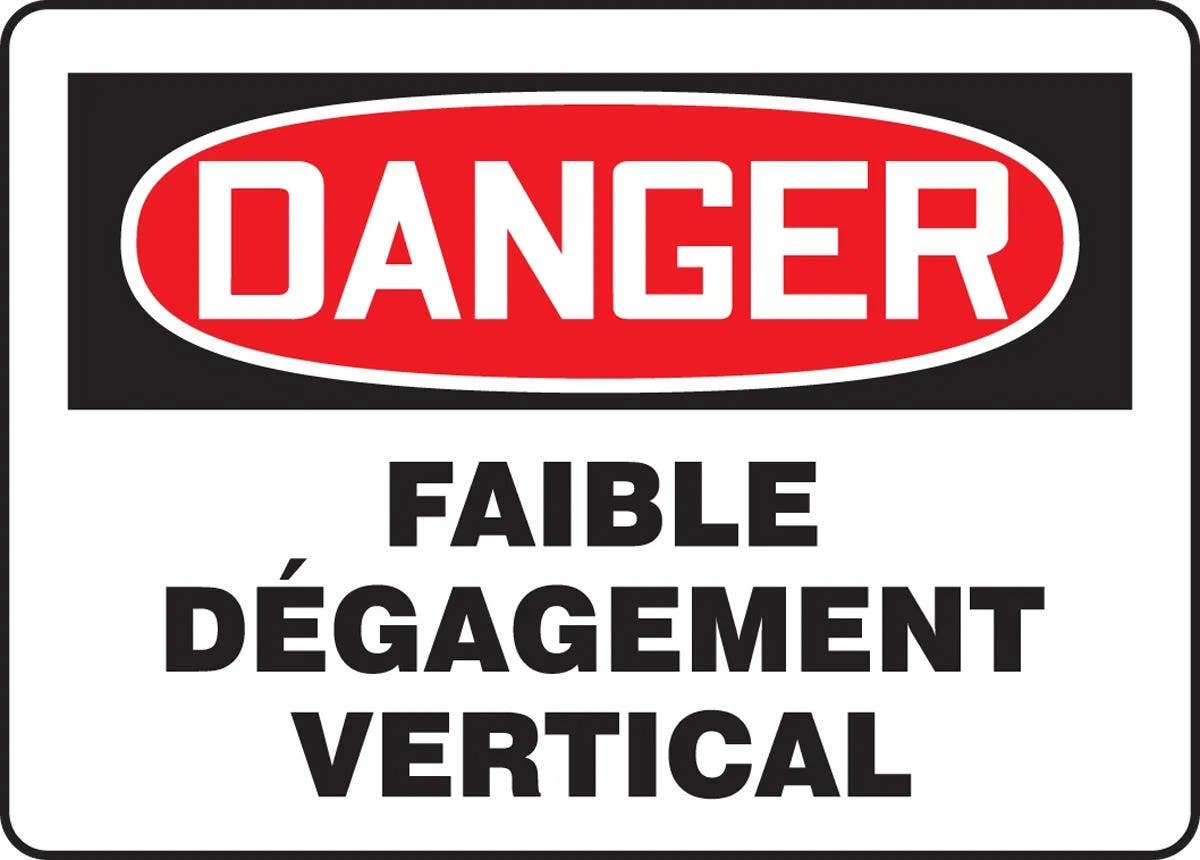 AccuformNMC FRMECR French Sign, Equipment