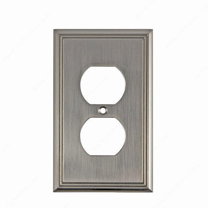 Richelieu BP852 Contemporary Style Switch Plate Double Receptacle