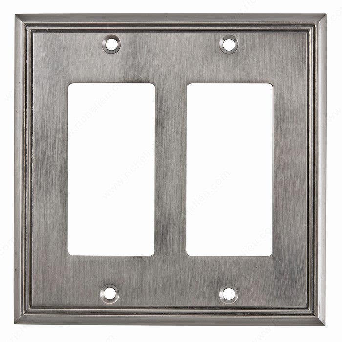 Richelieu BP8511 Contemporary Style Switch plate 2 Decora