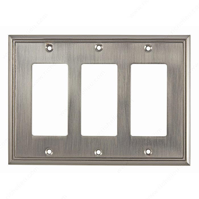Richelieu BP85111195 Contemporary Style Switch plate 3 Decora