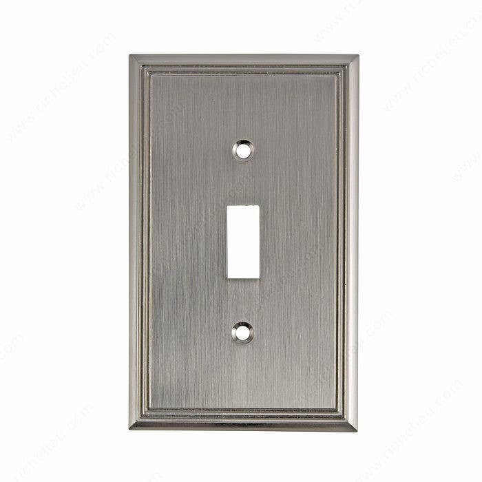 Richelieu BP853 Contemporary Style Switch Plate 1 Toggle Entry