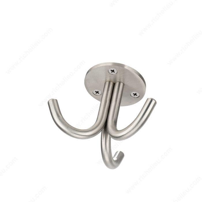 Richelieu RH123070170 Triple Stainless Steel Ceiling Hook