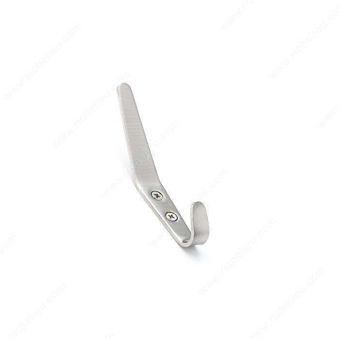 Richelieu RH1513021195 Modern Metal Hook, Brushed Nickel