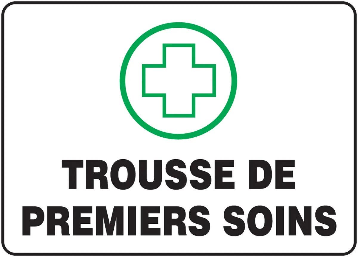 AccuformNMC FRMFSD Bilingual French Sign, First Aid Kit