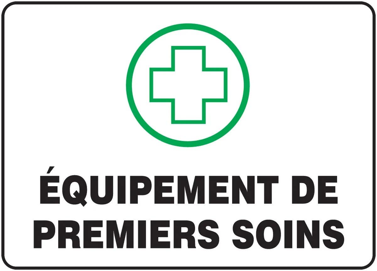 AccuformNMC FRMFSR Bilingual French Sign, First Aid
