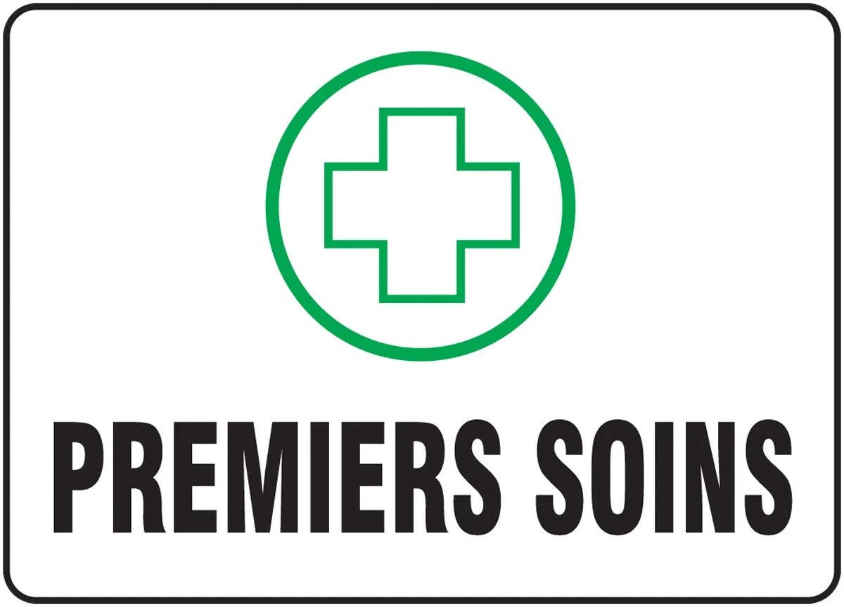 AccuformNMC FRMFSR French Sign, First Aid