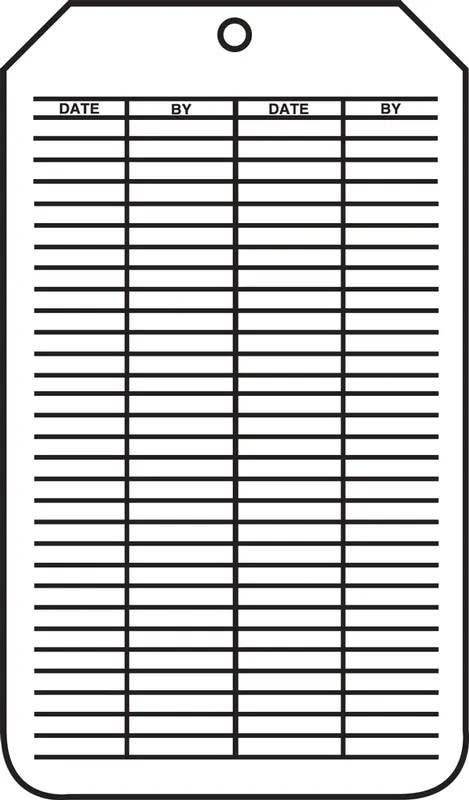 AccuformNMC MGT207 Safety Tag, Emergency Shower & Eye Wash Test Record…, 5/Pk