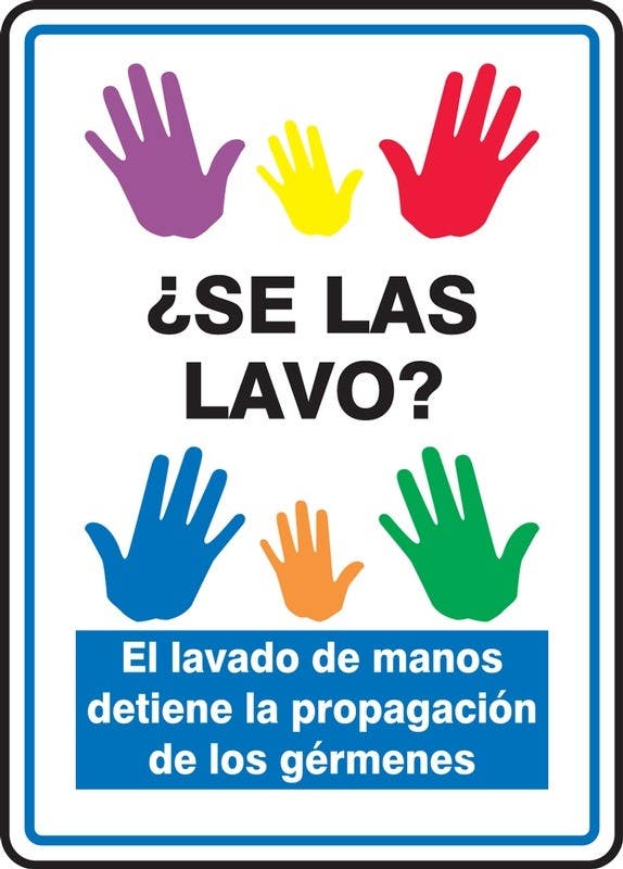 AccuformNMC MRST541 Safety Sign, Did You Wash Them, Hand Washing Stops The Spread Of Germs, 14" H x 10" W