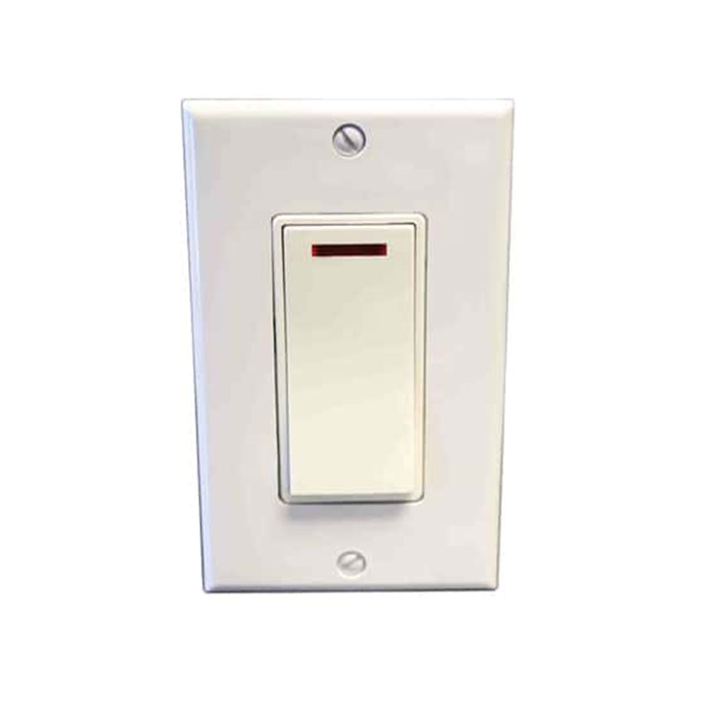 Amba ATW-S-W White Pilot Light Switch