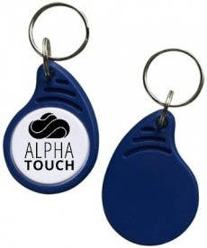 Alpha Communications PT1356BL Electromagnetic Proximity Key Fob, Blue and White, 13.56 MHz