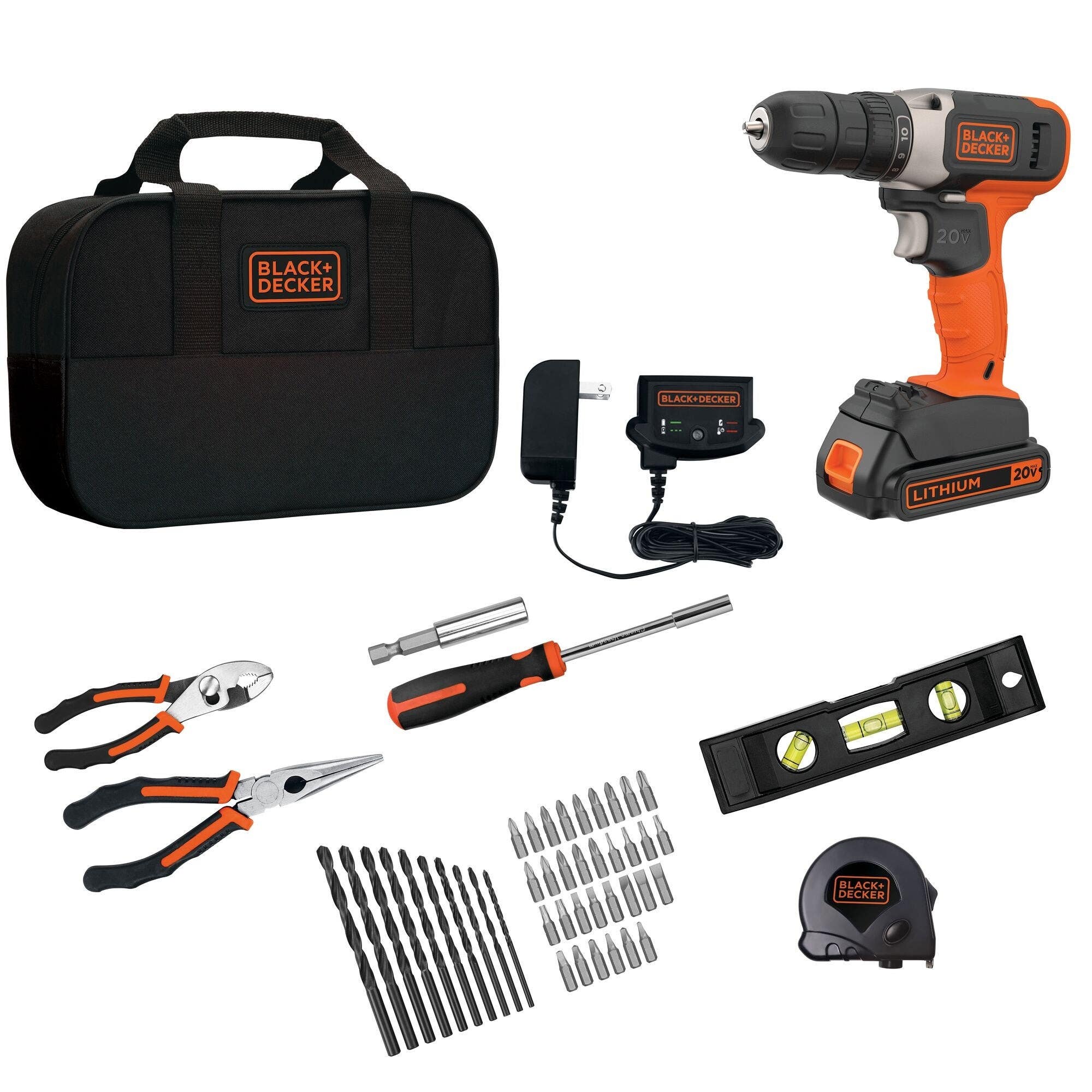 Black & Decker BCK50C1 Drill Tool Set (20V) 50PC
