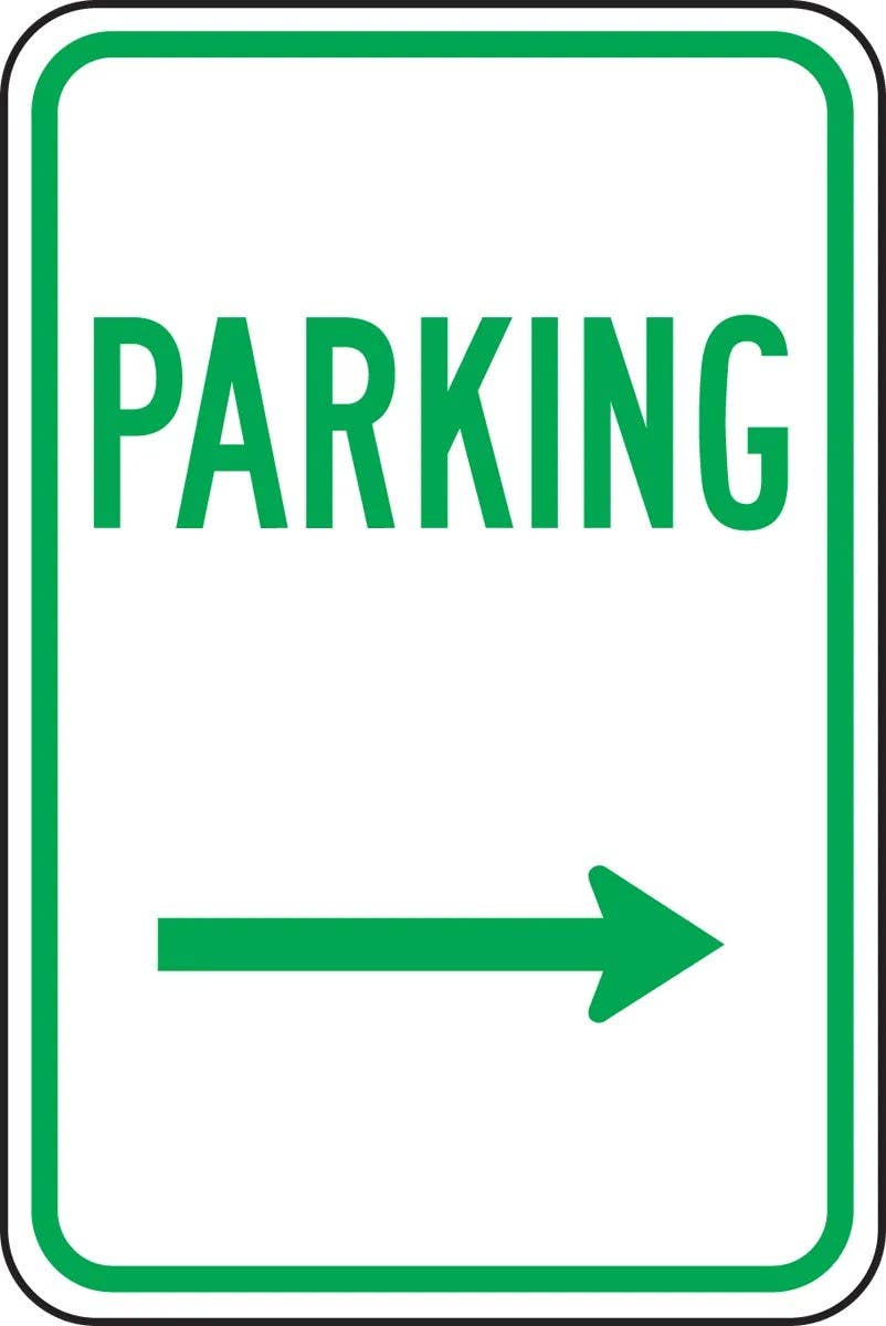 AccuformNMC FRP Designated Parking Sign, Engineer Grade Reflective Aluminum (.080), 18" H  x 12" W