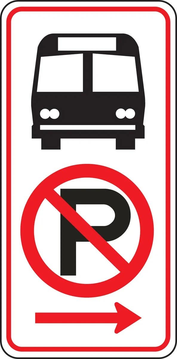 AccuformNMC FRP421RA Parking Restriction Sign, Engineer Grade Reflective Aluminum (.080), 24" H x 12" W