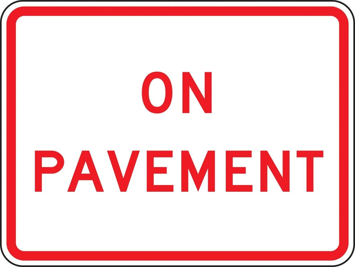 AccuformNMC FRP426RA Parking Restriction Sign, On Pavement, Engineer Grade Reflective Aluminum (.080), 18" H x 24" W