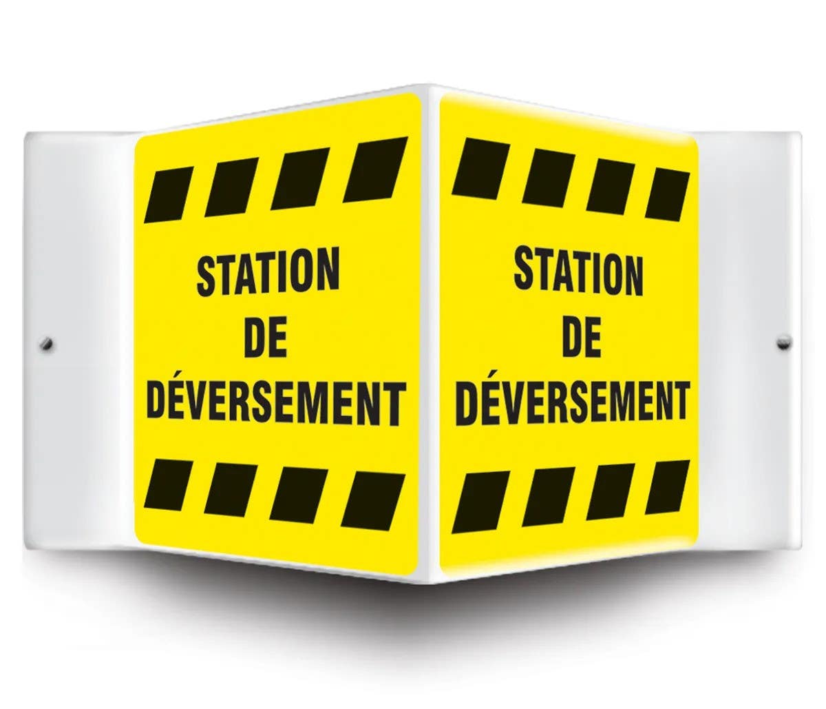 AccuformNMC FRPSP French Projection Sign, Forklift Traffic