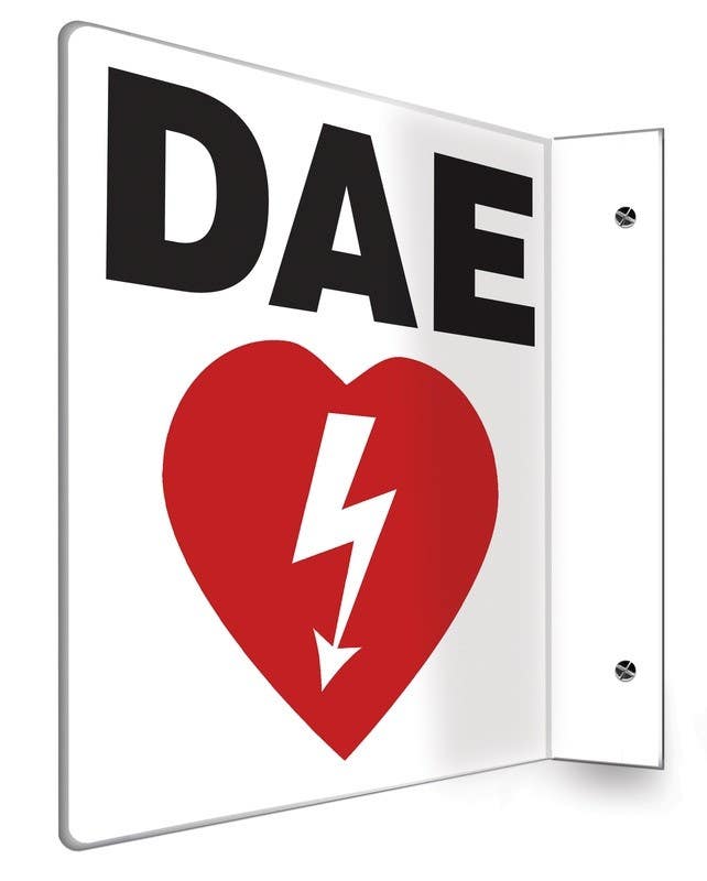 AccuformNMC PSP Projection Sign, AED