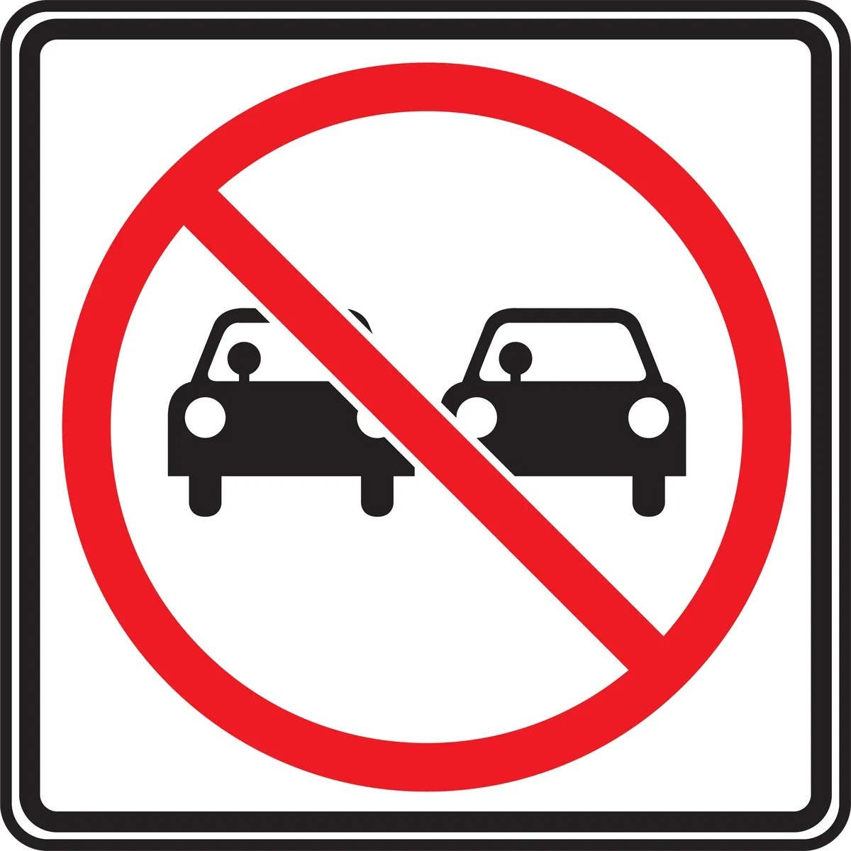 AccuformNMC FRR014 Traffic Sign, 24" x 24"