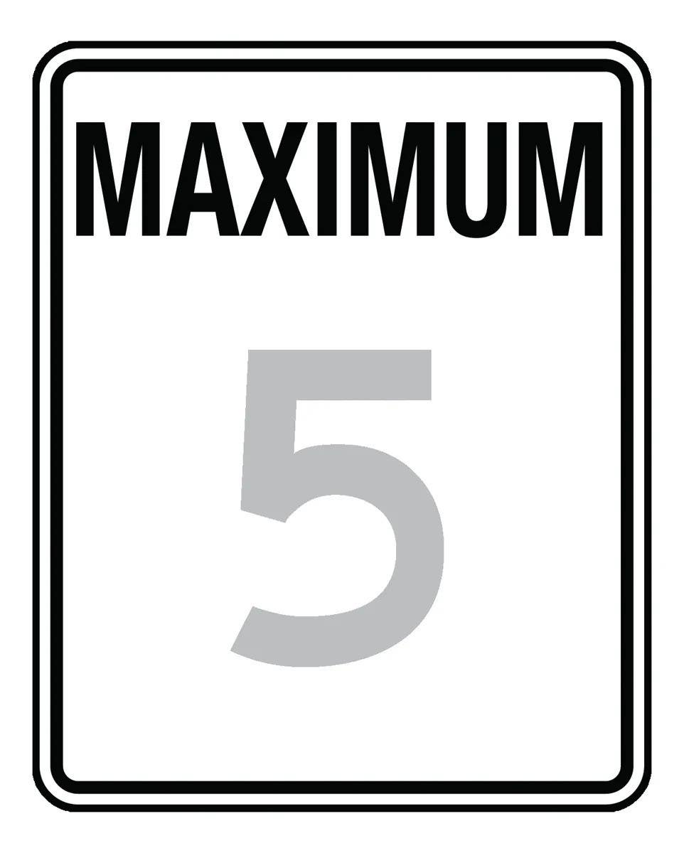 AccuformNMC FRR204 Speed Limit Sign, Maximum _, 30" H x 24" W