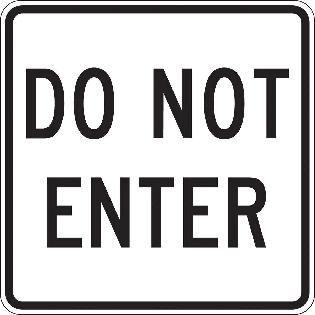 AccuformNMC FRR3 Facility Traffic Sign, Do Not Enter