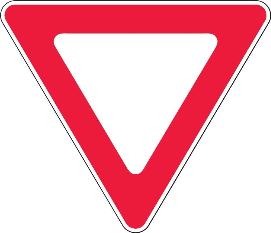 AccuformNMC FRR377 Safety Sign, Yield