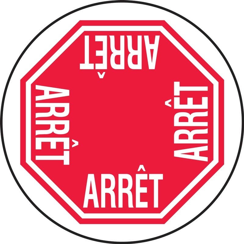 AccuformNMC VPL908LENS LED Sign Projector Lens Only, Stop (4 Way)