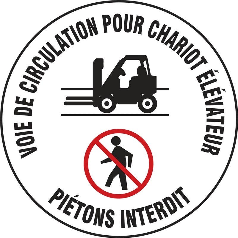 AccuformNMC VPL910LENS LED Sign Projector Lens Only, Forklift Lane, No Pedestrians