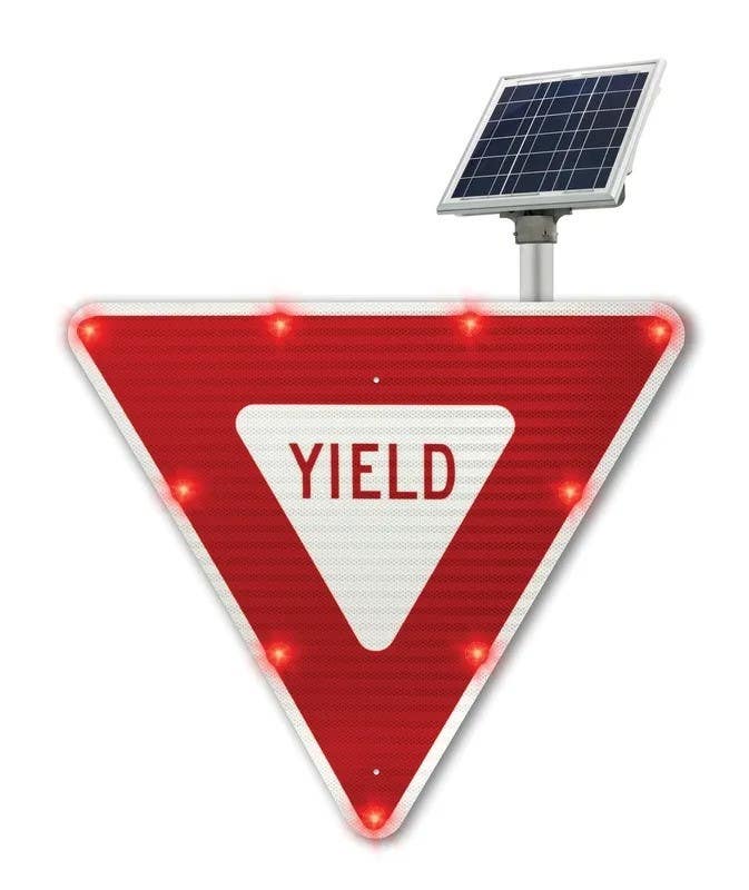 AccuformNMC FRW110 Blinker Sign, Yield