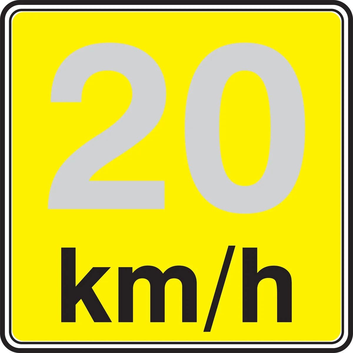 AccuformNMC FRW308 Canadian-Specific Traffic Sign, 24" x 24"
