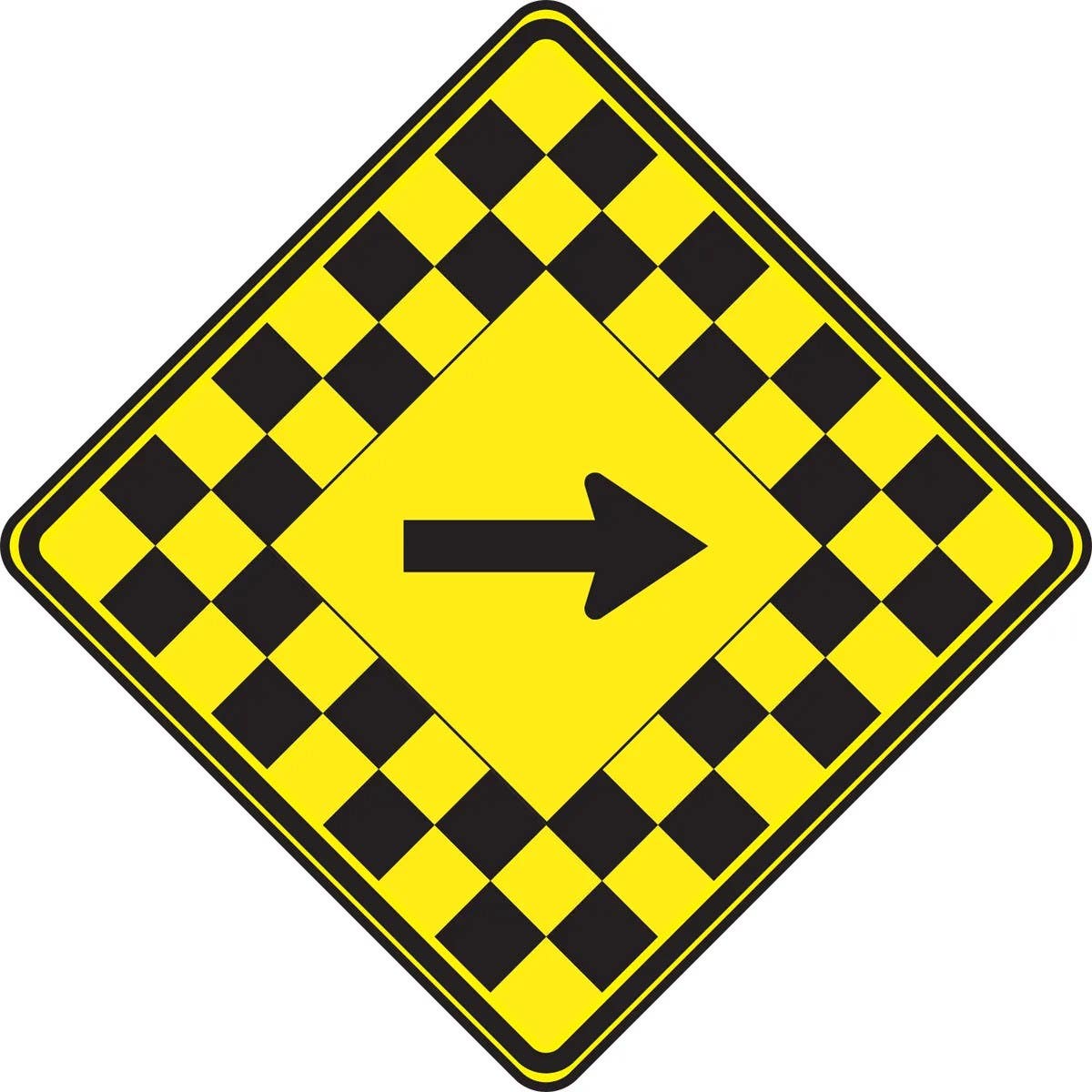AccuformNMC FRW309 Warning Sign, Arrow, 30" x 30"