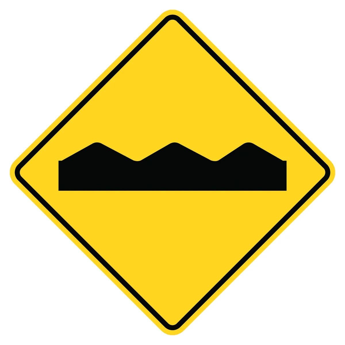 AccuformNMC FRW317 Warning Sign, Bumpy, 24" x 24"