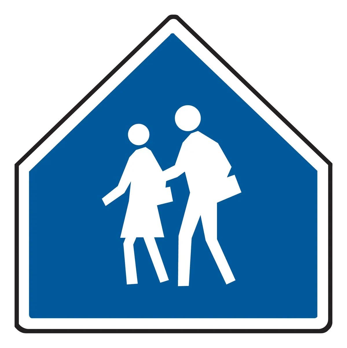 AccuformNMC FRW33 Pedestrian Sign