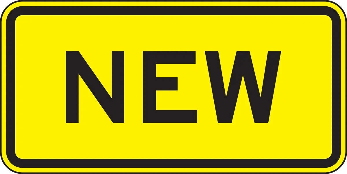 AccuformNMC FRW544 Intersection Warning Sign, New, 12" H x 24" W