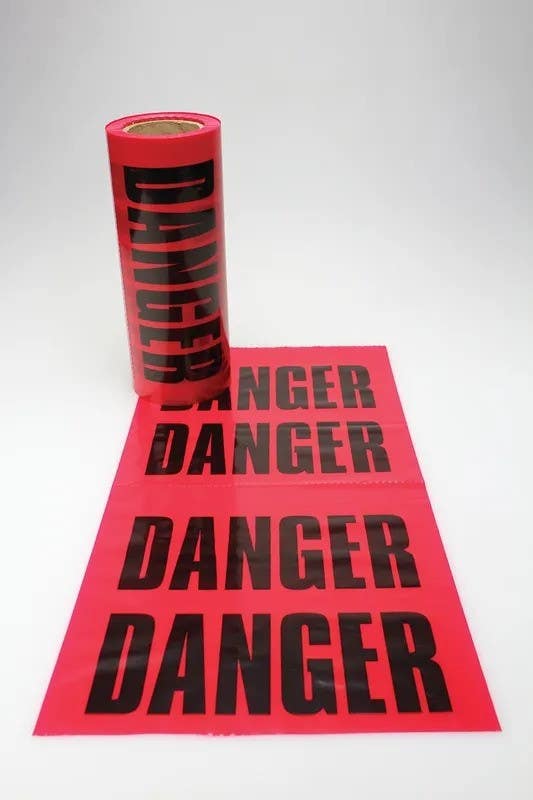 AccuformNMC FSG210 Tear-Off Tailgate Warning Flags, 12" x 12", 200/Roll